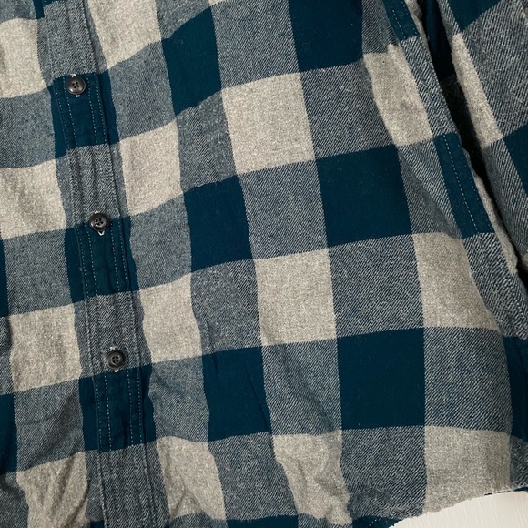 Men’s Flannel Shirt (Blue/Gray) - Picture 6 of 6